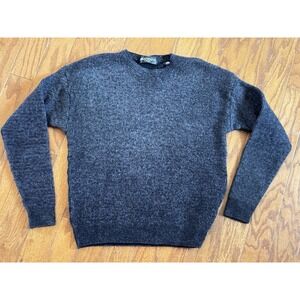 Brandini‎ Woman's Sz XL Wool Blend Knit Pullover Gray Sweater Lagenlook Cottage